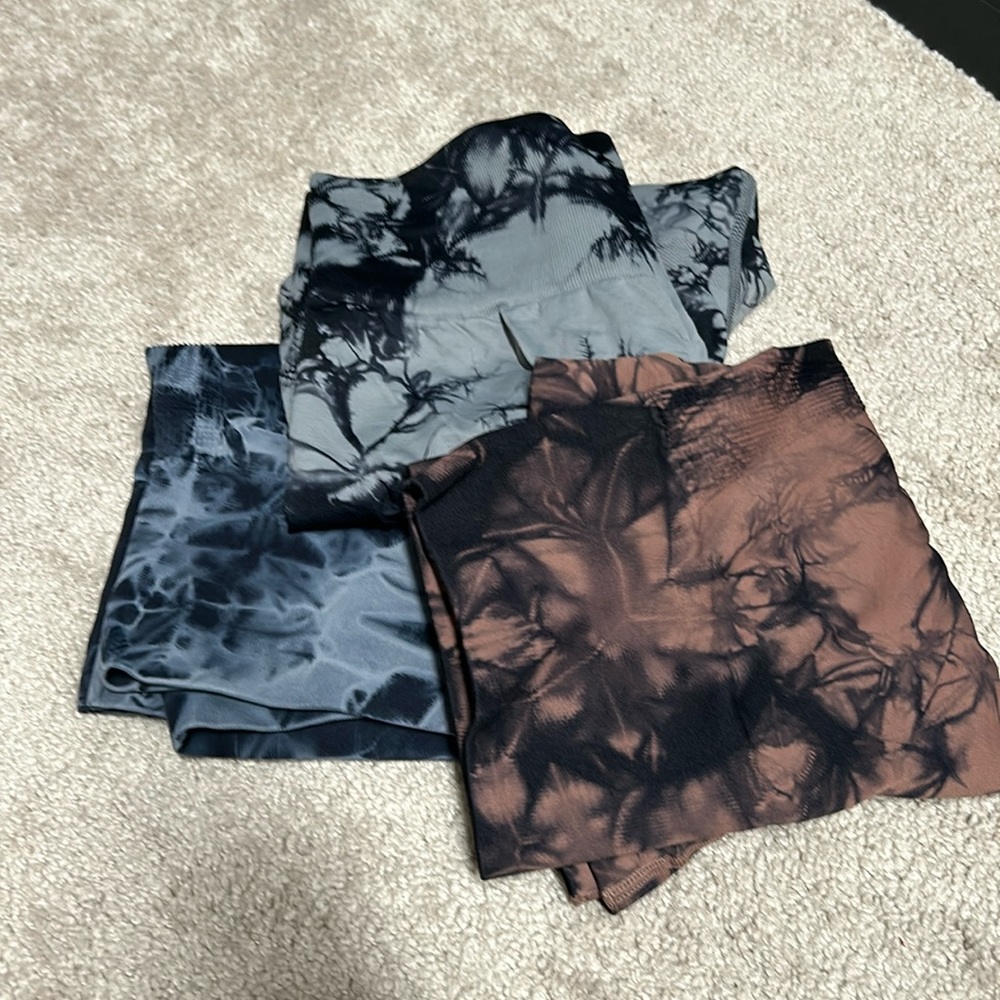 OVESPORT Workout Shorts Scrunch Butt Lifting High Waisted Seamless Booty Bikers